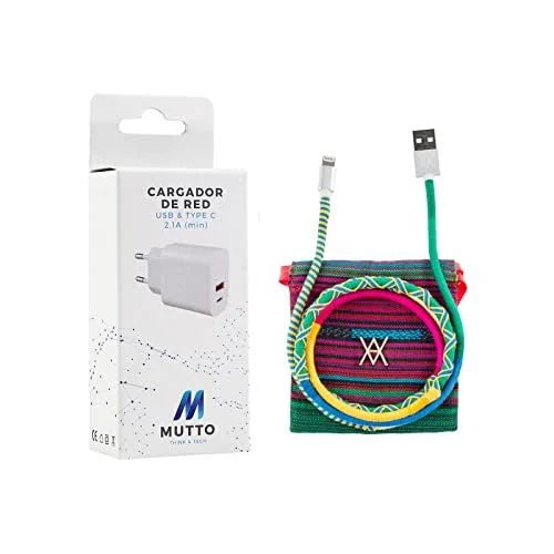 MUTTO Pack USB C laddare, 10W strömadapter, Snabbladdningskontakt med typ och A + Lightning Poupée Russe Data Cable, BUNDLE358 8445183014208 MUTTO Pack USB C laddare, 10W strömadapter, Snabbladdningskontakt med typ och A + Lightning Poupée Russe Data Cable, BUNDLE358 8445183014208