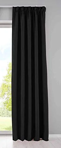 Gardin ogenomskinlig ”NewYork” dolda öglor, svart, H x B 225 295 cm, 1 pack termisk gardin, mörklĂ€ggningsgardin, ljudisolerande, Oeko Tex veckband, gardinomslag, 2020610 4041984944078 Gardin ogenomskinlig ”NewYork” dolda öglor, svart, H x B 225 295 cm, 1 pack termisk gardin, mörklĂ€ggningsgardin, ljudisolerande, Oeko Tex veckband, gardinomslag, 2020610 4041984944078