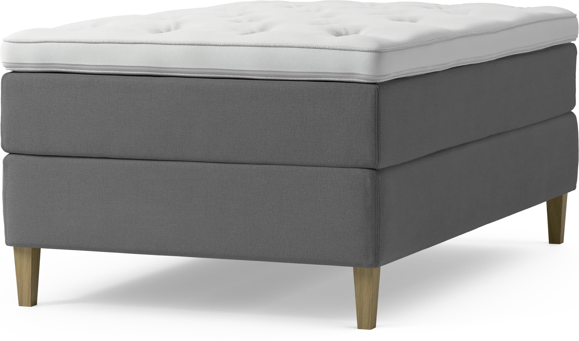 Delux Dream Kontinentalsäng, enkelsäng 120 cm med bäddmadrass och sängben vQcWh