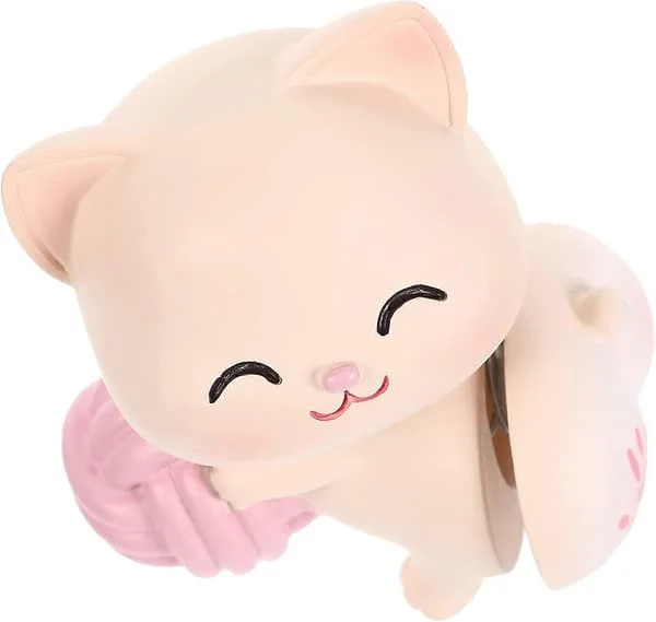 1 st Bobblehead Bilinstrumentbräda Dekoration Skakande Bakdel Katt Figur Resin Tårta Ornament Skakande Leksaker för Bil, Hem, Kontorsdekoration BAOQ-061854