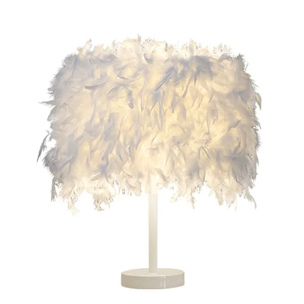 1-pack Fjäderbordslampa Sänglampa Fjäderlampa Bordslampa_tfrf TR101-47518-1