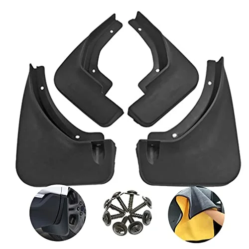 4st Set Stänkskydd för VW Passat B7 2011 2014 Framhjul Fullt Skydd Gummi Biltillbehör med Fästskruvar 7467819206208