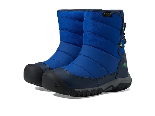 Keen Puffrider Vinterstövlar för barn, Storlek: 39, Blue Skinnimitation/textil 195208247439