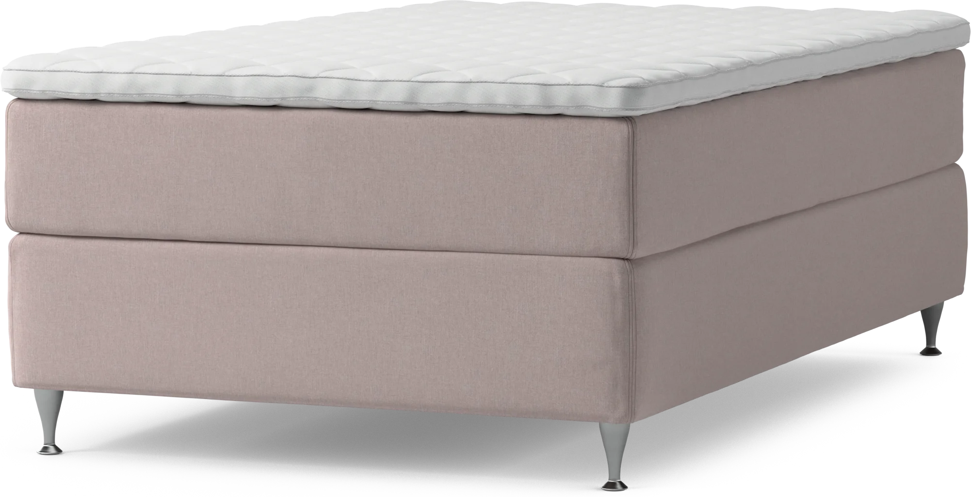 Delux Dream Kontinentalsäng, enkelsäng 120 cm med bäddmadrass och sängben veLtu