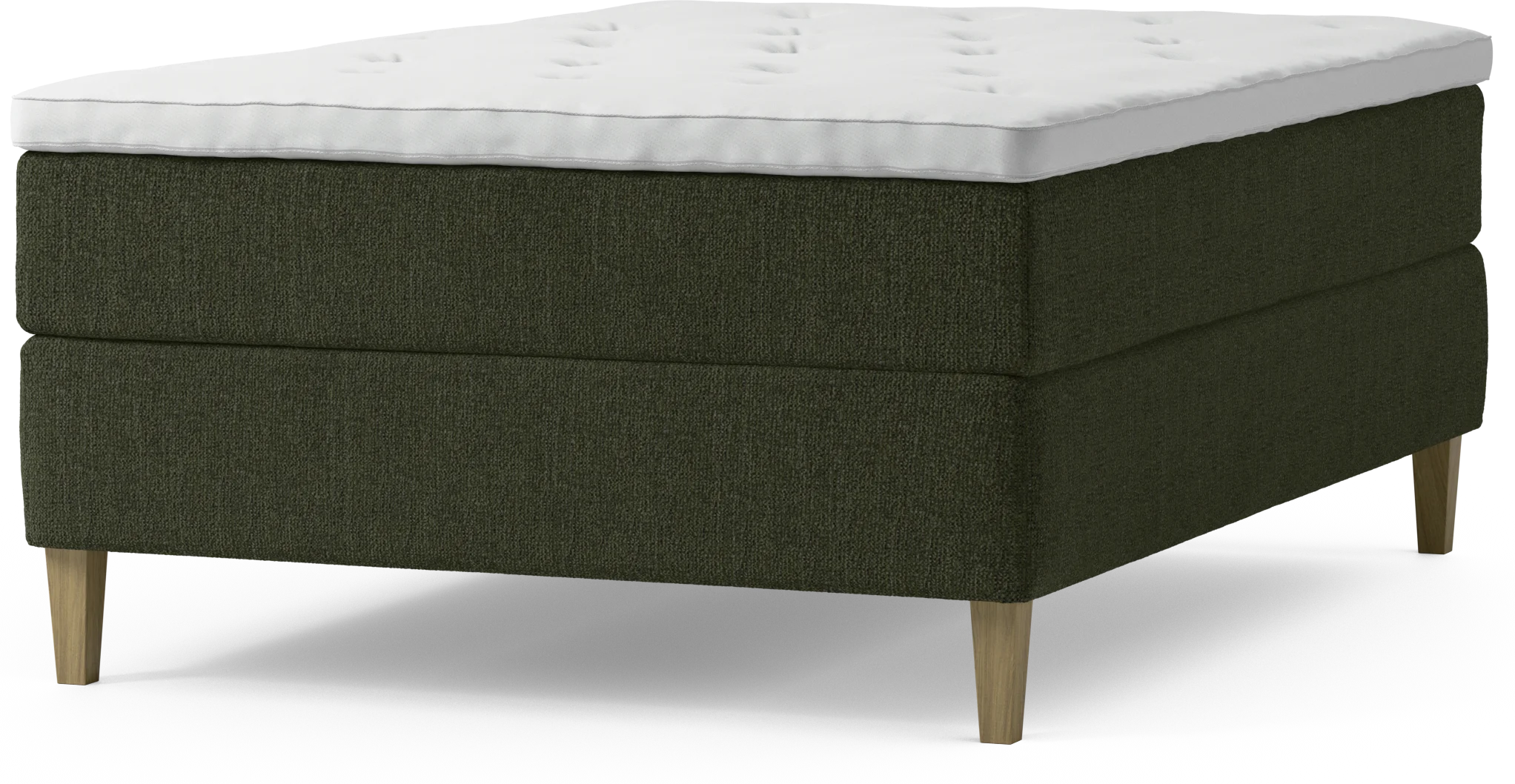 Delux Dream Kontinentalsäng, enkelsäng 140 cm med bäddmadrass och sängben Ww3Oi