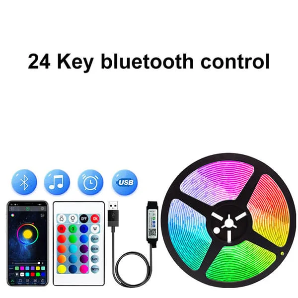 1 Roll LED Strips 15m Ultra-Long Music Sync App Control with Remote RGB Tape for Bedroom F1260710FQE2999