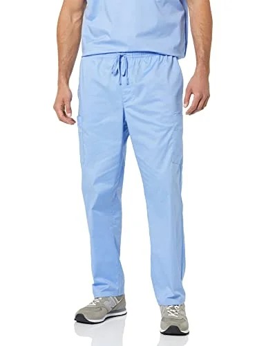 Amazon Essentials herr elastisk dragsko midja byxa, blåklintsblå, X Small 196433528126