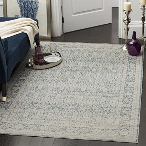 Safavieh Klara vintage inspirerad matta, vävd polypropylenlöpare matta i blå/grå, 62 X 240 cm 160 230 Blue/Grey 889048190481