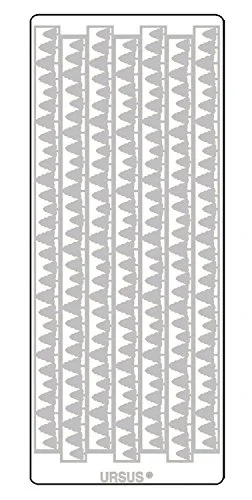 Ursus 593100129 Kreativa klistermärken kant julgran, silver, 5 klistermärkesark, självhäftande, lätt att ta bort, perfekt för kortdesign, scrapbooking och dekoration av presenter 4008525156154 Ursus 593100129 Kreativa klistermärken kant julgran, silver, 5 klistermärkesark, självhäftande, lätt att ta bort, perfekt för kortdesign, scrapbooking och dekoration av presenter 4008525156154