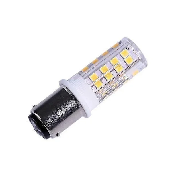 1/2 st LED Symaskinslampa Dubbel Kontakt Bajonettfattning Liten Bajonettkapsel PAPO-3487