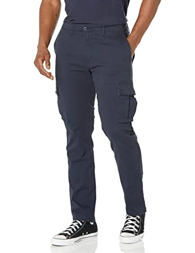 Amazon Essentials Men's Stretchiga cargobyxor med smal passform (finns i Big & Tall), Marinblå, 32W / 34L 191770912317