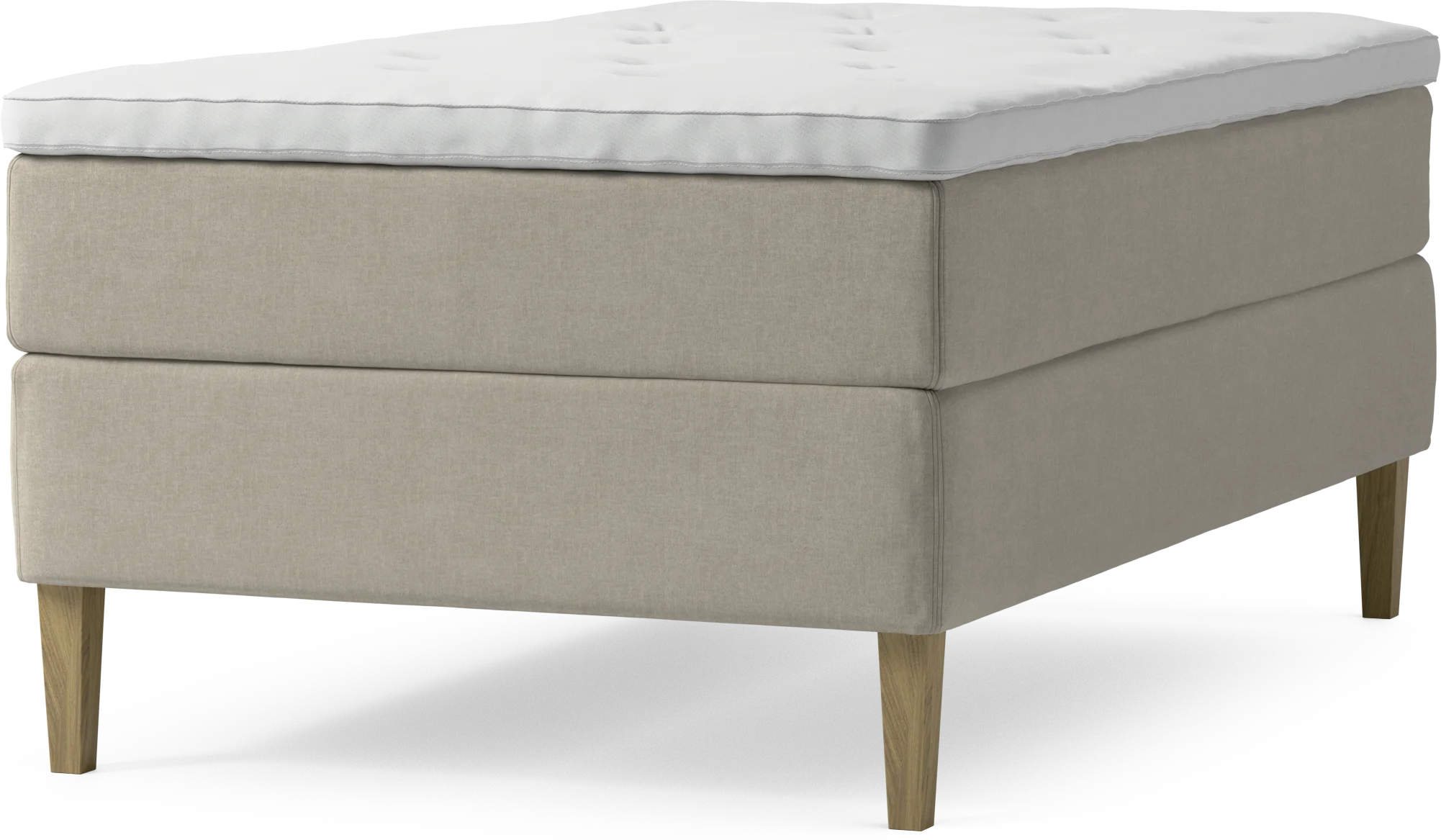 Delux Dream Kontinentalsäng, enkelsäng 120 cm med bäddmadrass och sängben maq3J