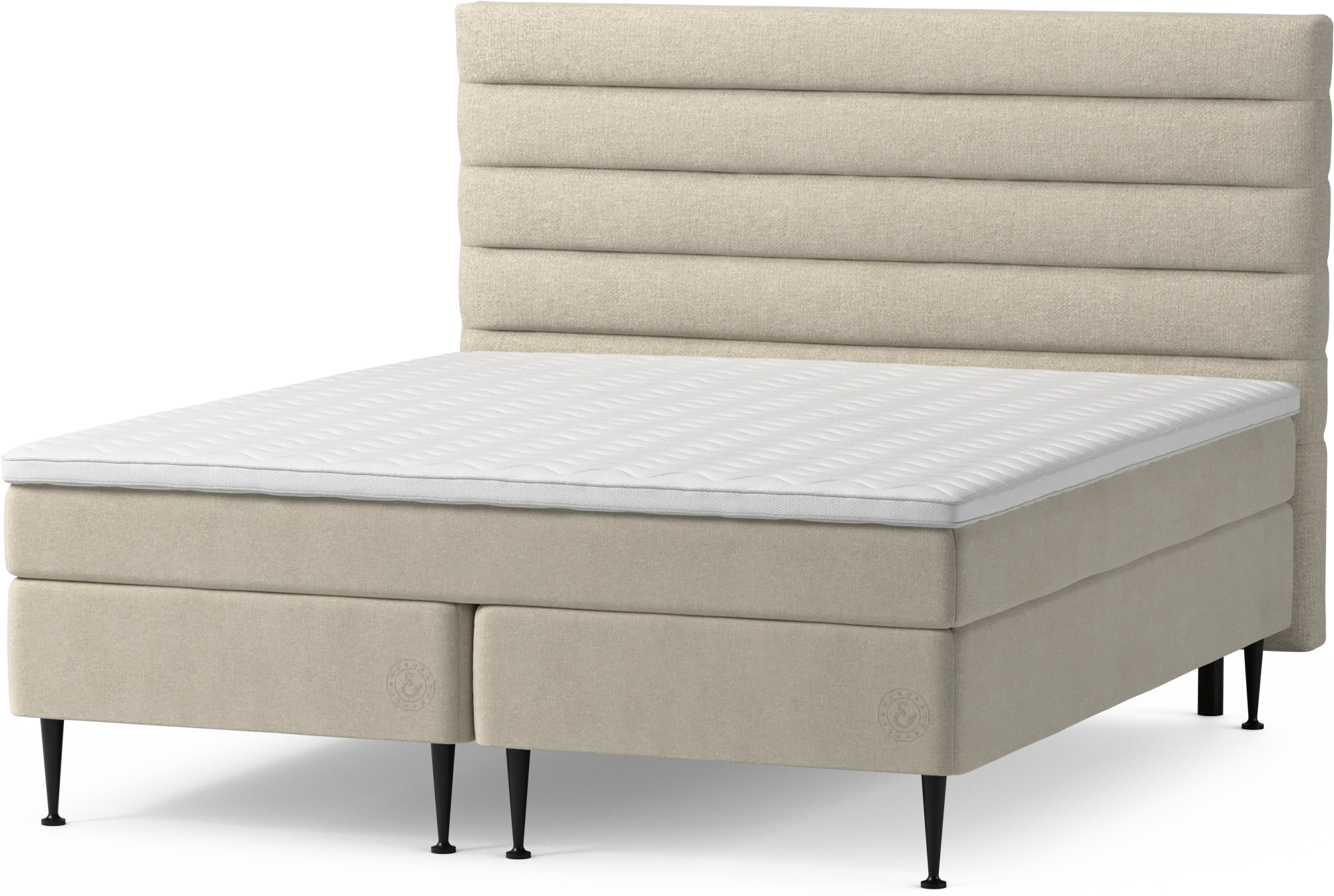 Asperö Comfort Kontinentalsäng, dubbelsäng med bäddmadrass Comfort och sängben z7Gji