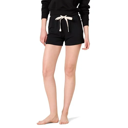 Amazon Essentials kvinnors lättvikt lounge terry pyjamasshorts, svart, X Large 191770935941