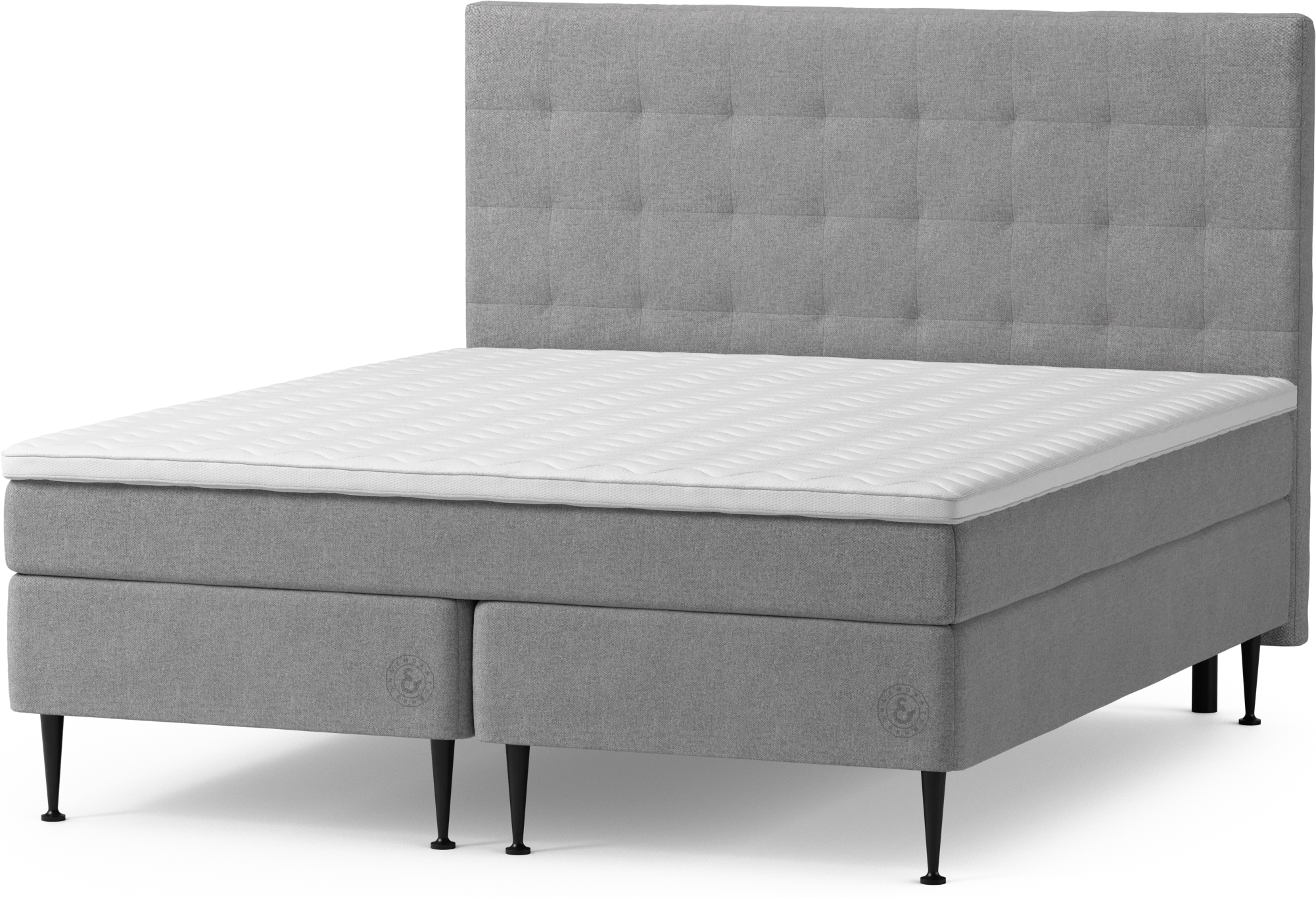 Asperö Comfort Kontinentalsäng, dubbelsäng med bäddmadrass Comfort och sängben jegsf
