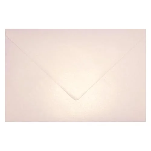 25 pärlemor roséguld DIN C5 kuvert 162 x 229 mm aster metallisk godis rosa guld spetsplock glans pärlglans pärleffekt stora kuverts för bröllopsinbjudningar 5902767826952