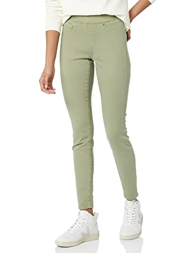 Amazon Essentials kvinnors stretch pull on jegging (finns i plusstorlek), ljus salviagrön, 6 kort 196433123987