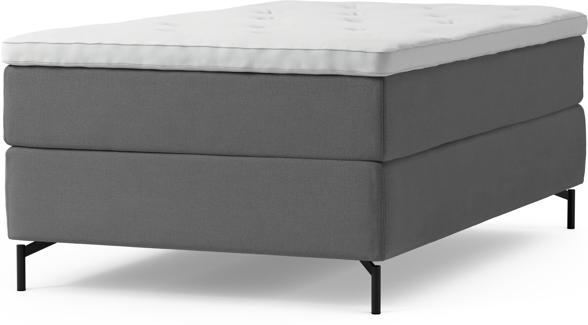 Delux Dream Kontinentalsäng, enkelsäng 120 cm med bäddmadrass och sängben OzKJG