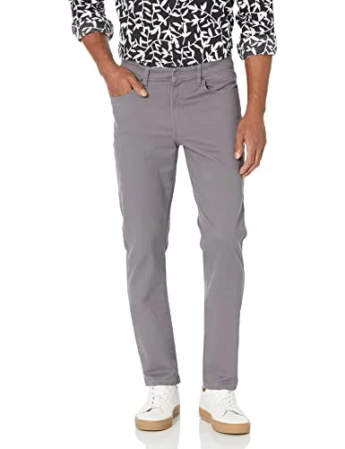 Amazon Essentials mäns slim-fit-byxor, 5-ficka stretch twill design, mörkgrå, 35 B x 32 L 193548645090