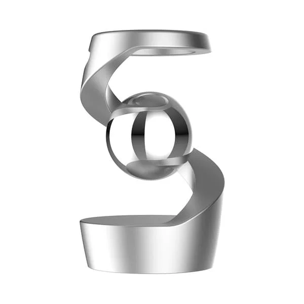 1-pack, Silver, Anti-Gravity Kinetisk Skrivbordsleksak, Hängande Gyroskop för Skrivbord, Optisk Illusion Skrivbordsleksak, Stressreducerande Kinetisk Skulptur Dekoration YTY-L-KF-02414