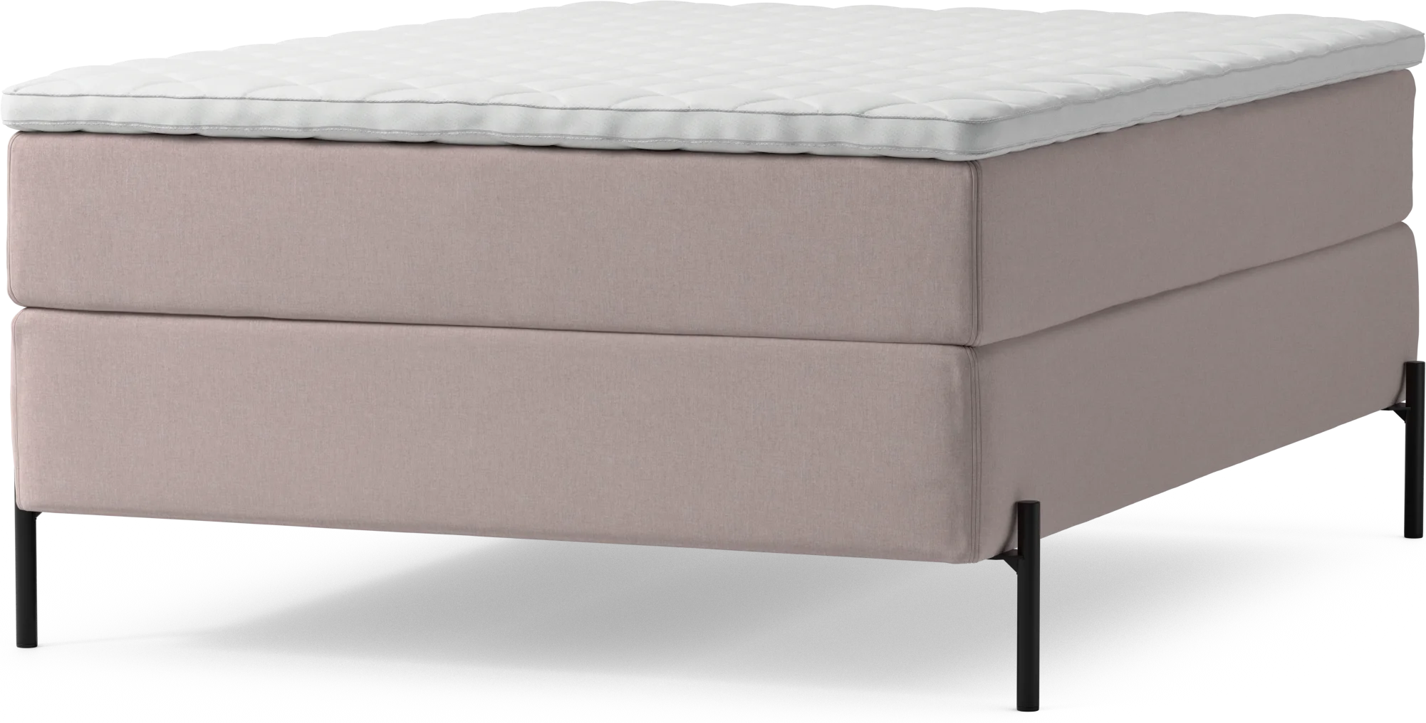 Delux Dream Kontinentalsäng, enkelsäng 140 cm med bäddmadrass och sängben 6pCFN