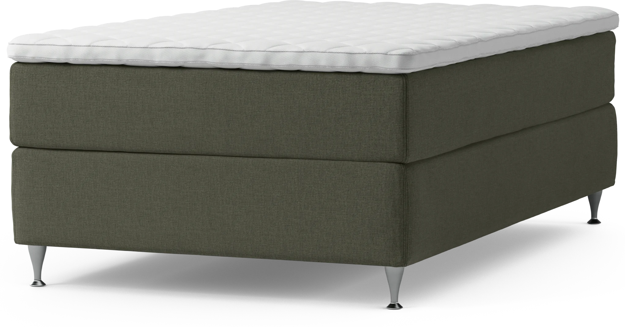 Delux Dream Kontinentalsäng, enkelsäng 120 cm med bäddmadrass och sängben bHKMe