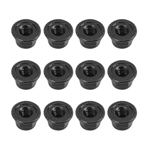 12st 4mm halksäker hjulmutter reservdelar lämpliga för Axial Traxxas TRX4 TRX6 SCX10 1/10 RC modellbil (svart) 8270311429568