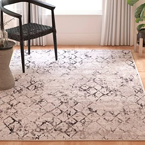 Safavieh multifunktionell inomhatta område matta 90 X 150 cm Grey/Light Grey 889048794542