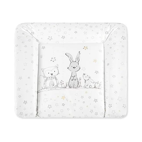 Julius Zöllner® skötmatta Softy 85 x 75 cm mjukt skötunderlägg babyskötbordsunderlägg folie, vattentät och avtorkbar Tillverkad i Tyskland OEKO TEX standard 100 stjärnvänner 4009250130624