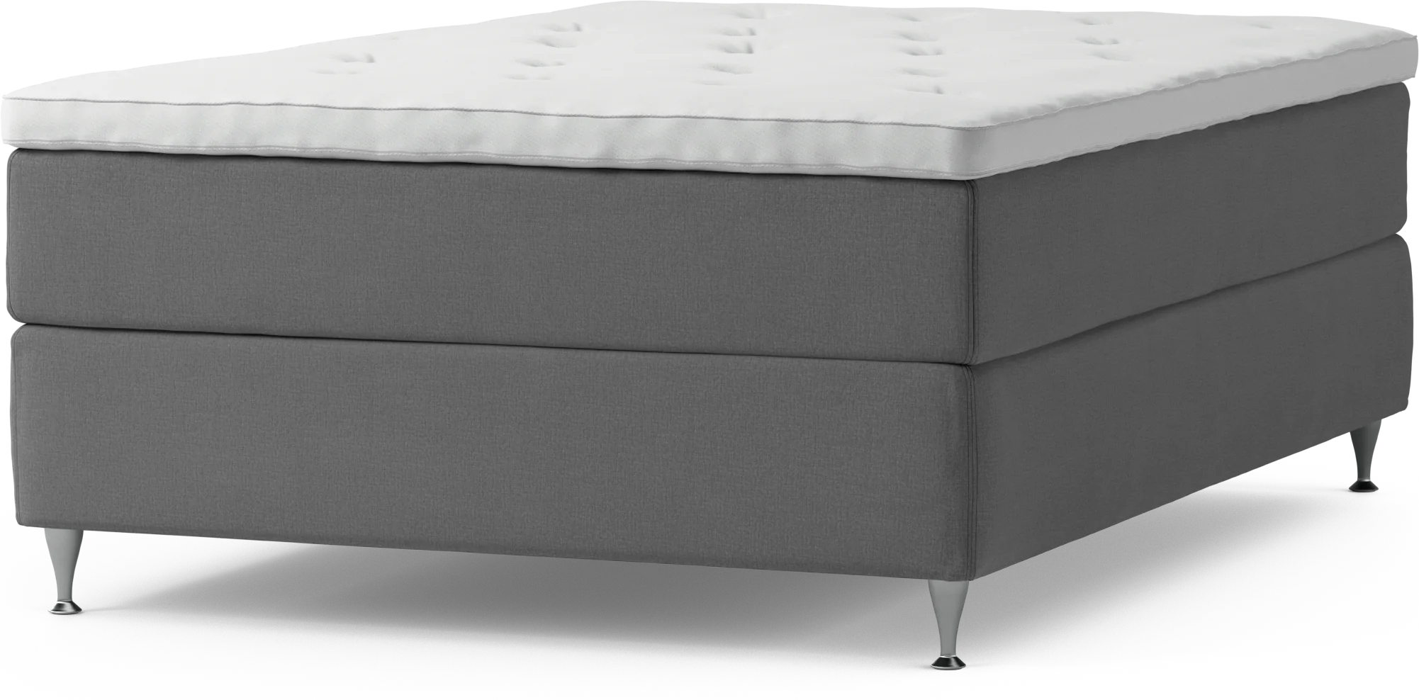 Delux Dream Kontinentalsäng, enkelsäng 140 cm med bäddmadrass och sängben E46oQ