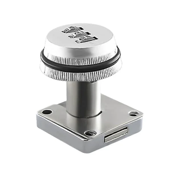 1 Set Digitalt Lösenordslås Förtjockad 3-siffrig Design Zinklegering Postlåda Låda Säkerhetsnummer Kodlås Daglig Användning Mengxi [DB] Silver DBS-05280007