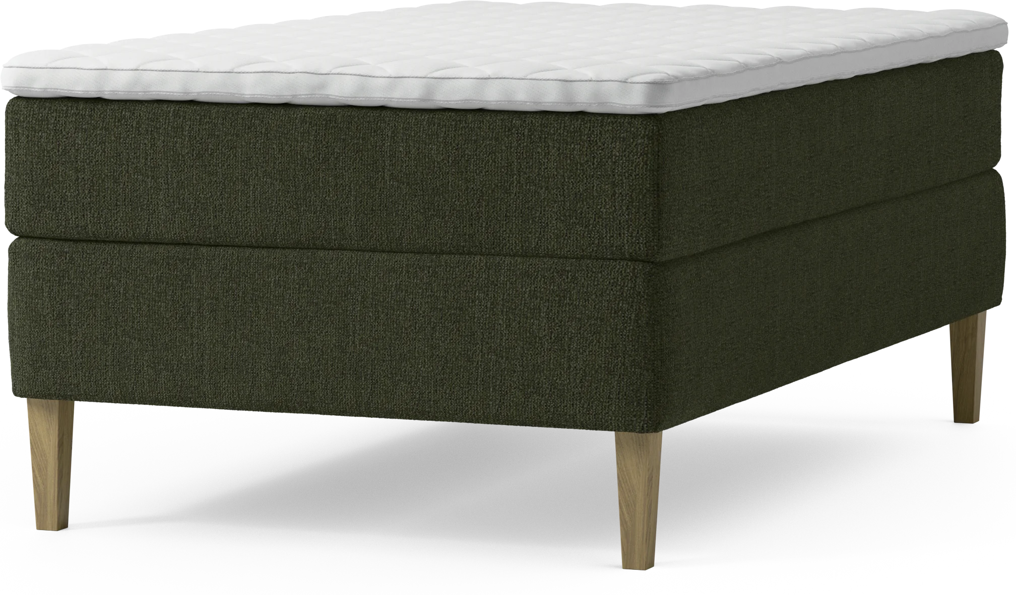 Delux Dream Kontinentalsäng, enkelsäng 120 cm med bäddmadrass och sängben BpAxI