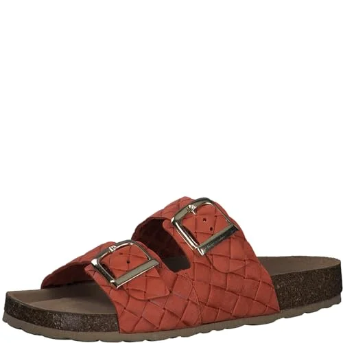 MARCO TOZZI Dam, läder, mjuk känsla ME fotbädd, 22740542 pantoletter, Orange Str, 36 EU, EU 4064231835905