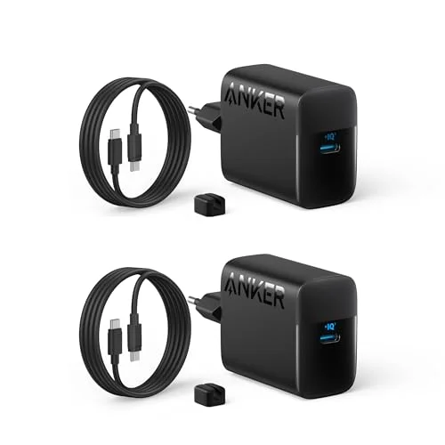 Anker Supersnabb USB C Laddare 45 W, med Kabel, Kompatibel Snabbladdning PPS, för Samsung Galaxy S24 Ultra/S24/S23+/S23/S22/Note20, iPhone 16/16 Pro, Pixel, och Mycket Mer 194644184445