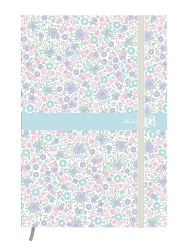Skoldagbok 2024 2025 Oxford Flowers 12x18cm 1 dag per sida 352 sidor grön 3147280094897