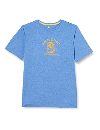McKinley Zorma T shirt 906 152, Melang/blå mörk, 152 cm 7613709263107