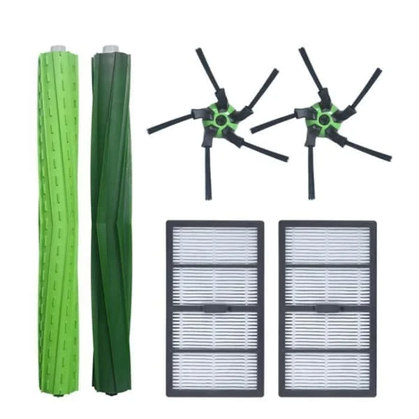 1 rullborste, 2 sidoborstar och 2 HEPA-dammfilter för Roomba S9 (9150) / S9 Plus (9550) dammsugare 319055201936