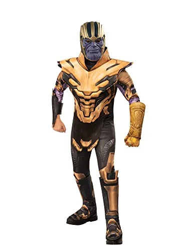 Rubie's Official Avengers Endgame Thanos, Deluxe barndräkt stor, ålder 810, höjd 147 cm 883028337934