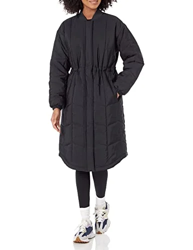 Amazon Essentials quiltad kappa för kvinnor (finns i plusstorlek), svart, X Large 196433810917