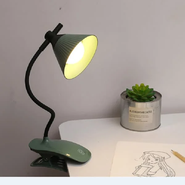 1-pack USB Kreativ klämbordslampa nattmarknadslampa USB uppladdningsbar läs-LED multifunktionell lampa sovsal sängklämlampa (grön) DS26-031000571 1-pack USB Kreativ klämbordslampa nattmarknadslampa USB uppladdningsbar läs-LED multifunktionell lampa sovsal sängklämlampa (grön) DS26-031000571