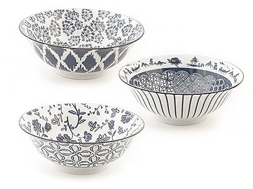 H&h set 3 bowl poke seta in porcellana cm 21 8003512863783