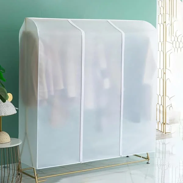 [02]Transparent hängande garderobsskydd, dammskydd för kläder, stor transparent plaggpåse (100x50x150cm) 100*50*150cm Fyn05-CJ-06623