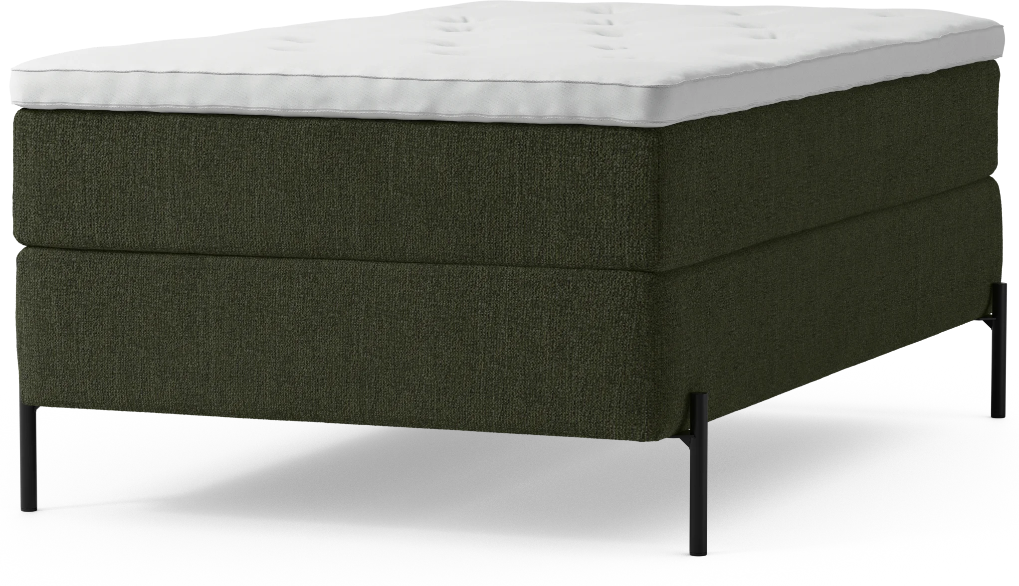 Delux Dream Kontinentalsäng, enkelsäng 120 cm med bäddmadrass och sängben EvJF5