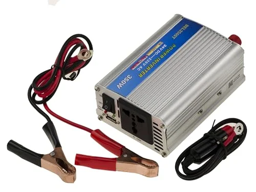 KALEA INFORMATIQUE 24 V ingångsspänning till 220 utgångsomvandlare. Kontinuerlig effekt 350 watt, toppeffekt 600 W 3045151091641