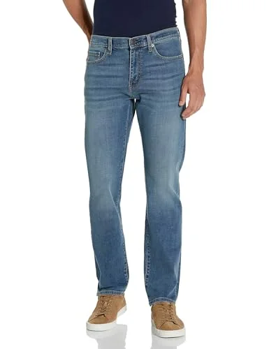 Amazon Essentials mäns jeans med rak passform, medium blå vintage, 28 B x 32 L 194223581412