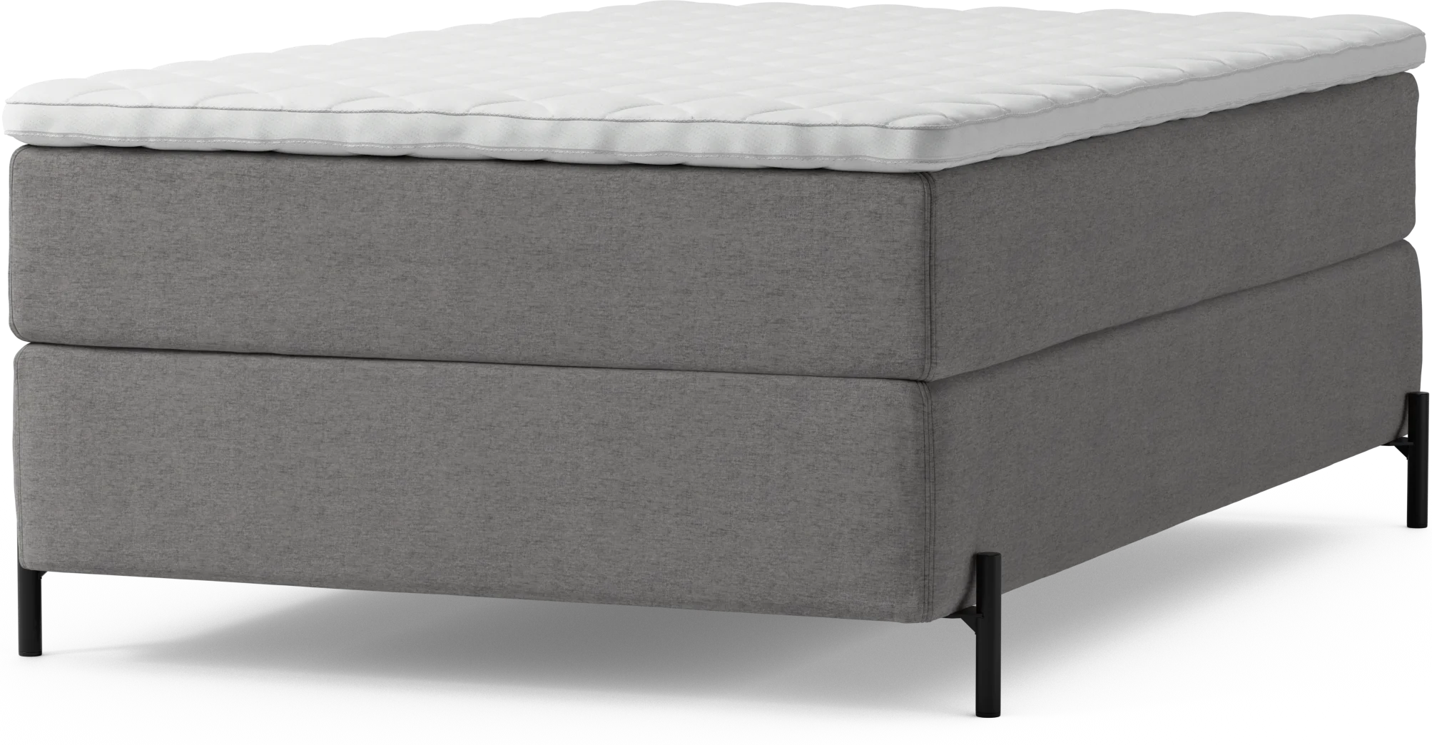 Delux Dream Kontinentalsäng, enkelsäng 120 cm med bäddmadrass och sängben AuS1P