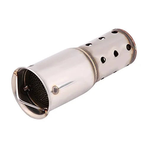 Avgasrör, 51 mm universell motorcykel avgasrör ljuddämpare ljud eliminator insats DB Killer, silver (B) 719527109225