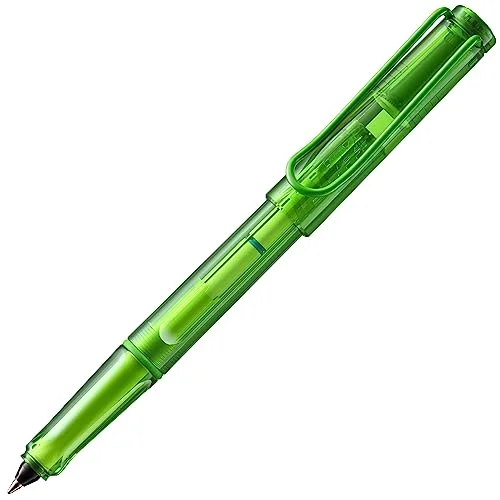 Lamy ballongkalk transparent kulspetspenna med plastfat och självfjädrande klämma ergonomiska greppzoner i linjebredd B T 11 blått 4014519745198