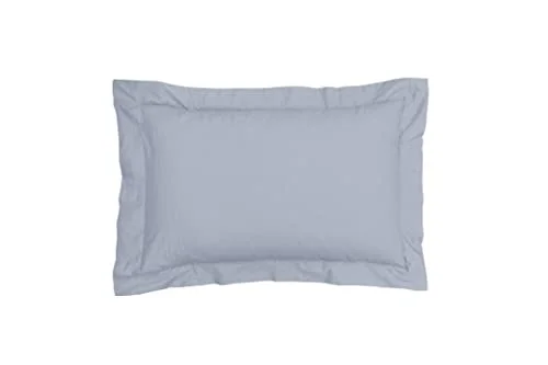 Sleepdown kuddöverdrag 100% ren bomull paket med två Oxford lyxigt mjukt mysigt set grå 63 x 89 cm 5056557501977