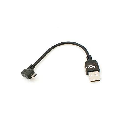 System S 10 cm mikro USB 2.0 kabel vänster vinklad 90 graders vinkel adapter 4250822956832